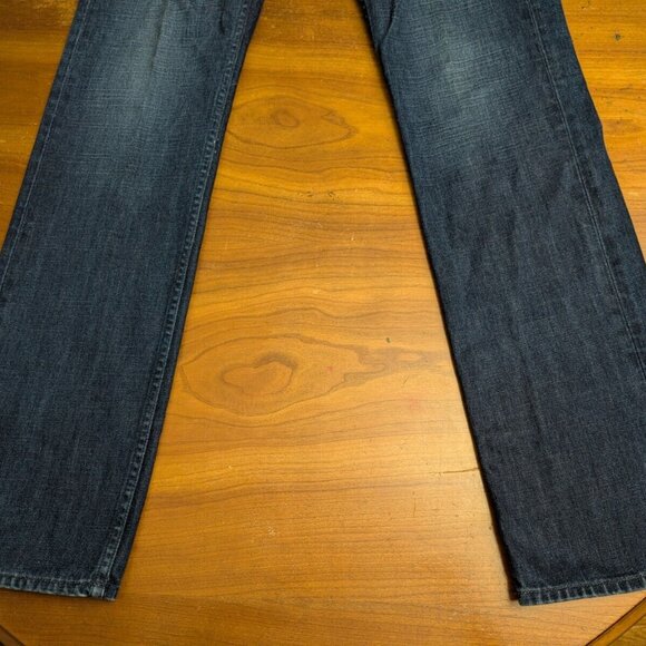J Brand Jeans Mens 34x33 Blue Denim Kane Slim Straight Leg Indigo Cali Made USA - Picture 5 of 14